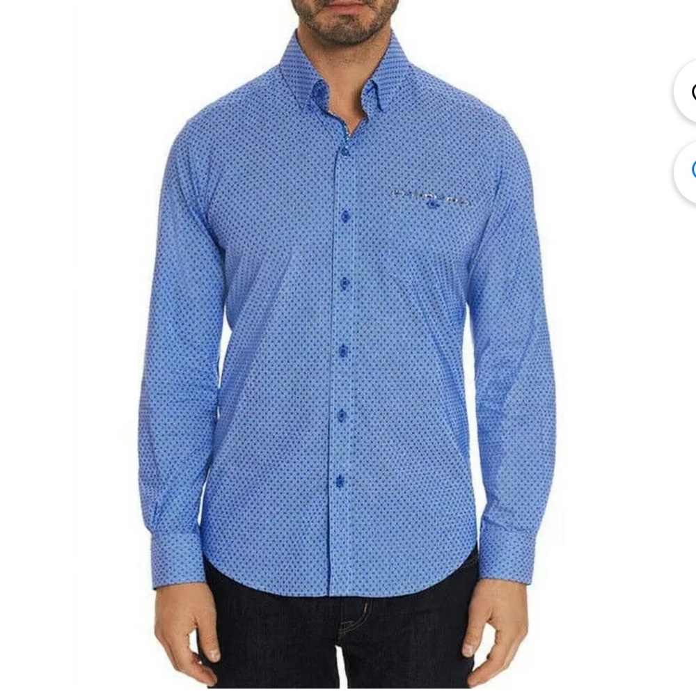 16. Robert Graham Carrison Dot-Print Tailored Fit Shirtt